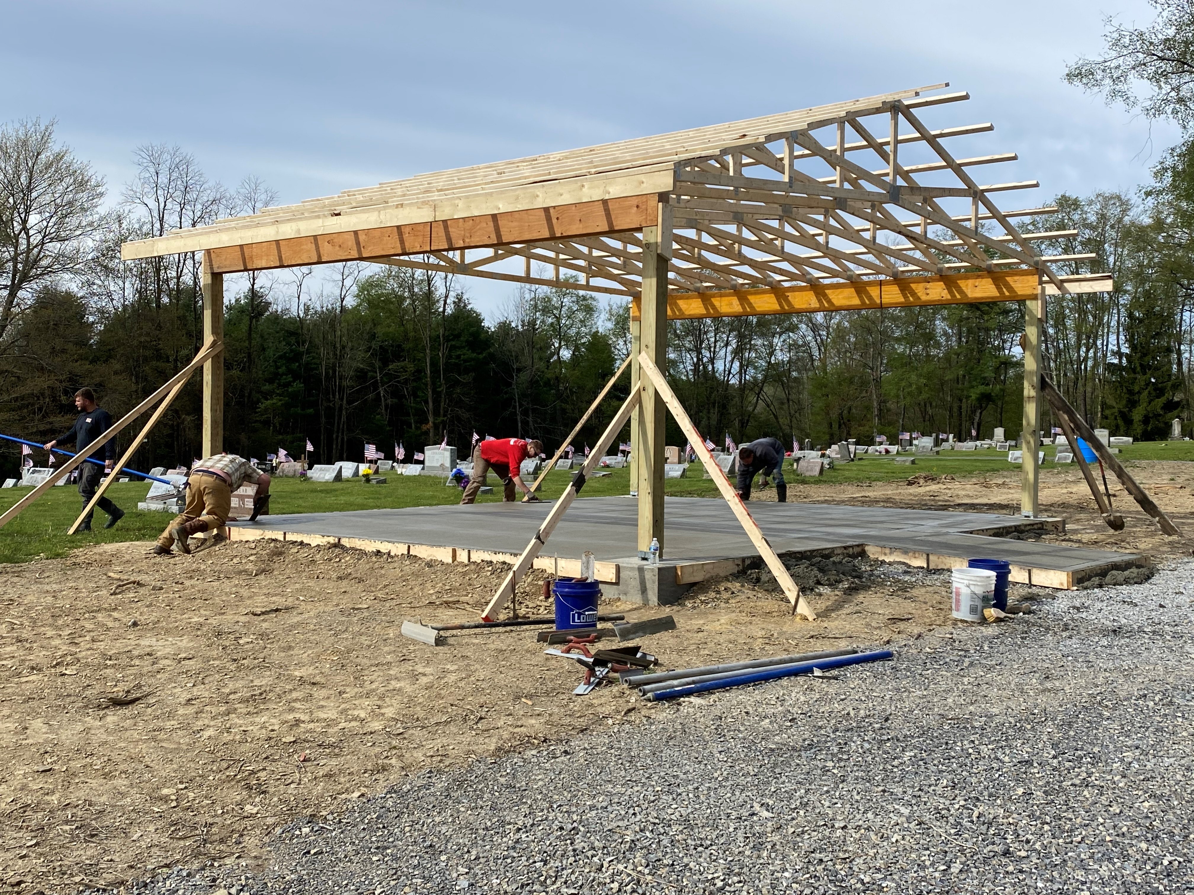 Construction site work